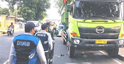 Dishub Kota Tangerang Gelar Razia Truk Tanah Di Luar Jam Operasional