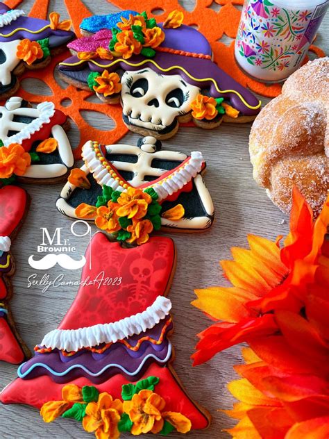 La Catrina En Galletas De Calavera Galletas Decoradas Galletas