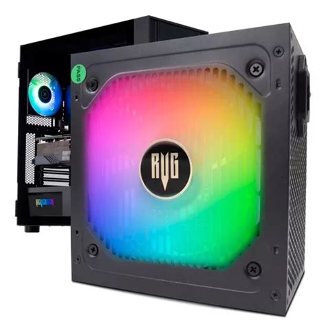 Fonte Atx 650w 80 Plus Bronze Pfc Ativo Led Rgb Revenger Frete grátis