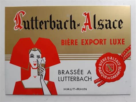 Ancienne T Le Publicitaire Bi Re De Lutterbach Brasserie D Alsace