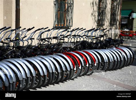 Row Of Rental Bikes Hi Res Stock Photography And Images Alamy