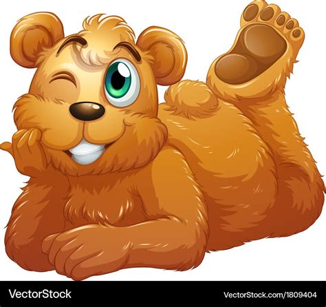 A Brown Bear Royalty Free Vector Image Vectorstock