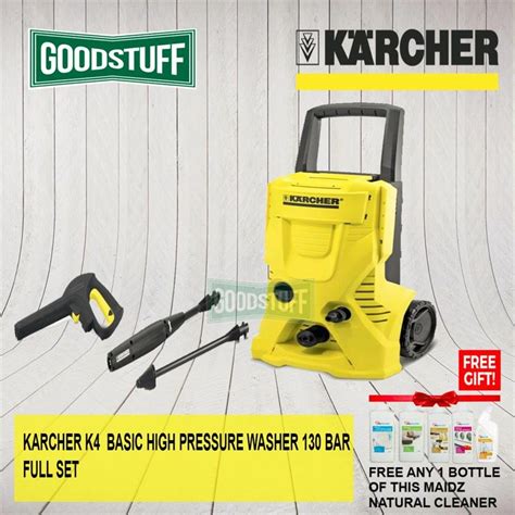 KARCHER K4 BASIC HIGH PRESSURE WASHER 130 BAR FULL SET Building