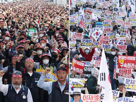 르포 주말마다 불붙는 보수·진보광장으로 쏟아진 대규모 집회 노컷뉴스