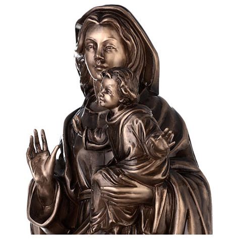 Bronzestatue Maria mit dem Jesuskind 65 cm für den AUßENBEREICH