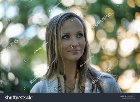 Portrait 30 Year Old Blonde Woman Stock Photo 1886980219 Shutterstock