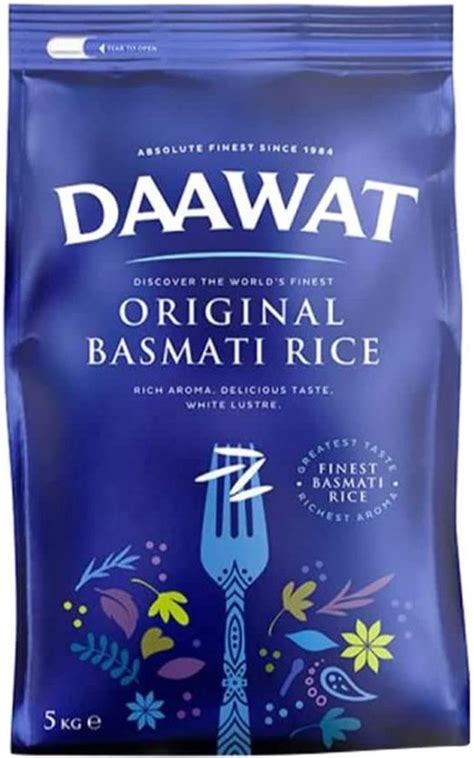 Daawat Original Basmati Rijst 20 Kg Witte Biologische Rijst Rijke En Zoete Smaak Bol