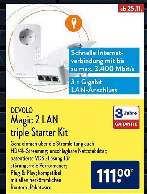 Devolo Magic 2 Lan Triple Starter Kit Angebot Bei ALDI Nord 1Prospekte De