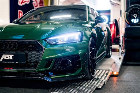 Green Audi Car Audi RS 5 R Coupe ABT Sportsline 4K HD Wallpaper