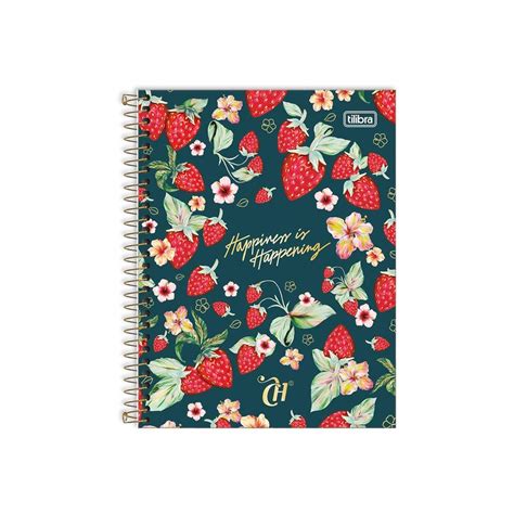 Caderno Espiral Colegial Capricho Mat Rias Folhas Tilibra