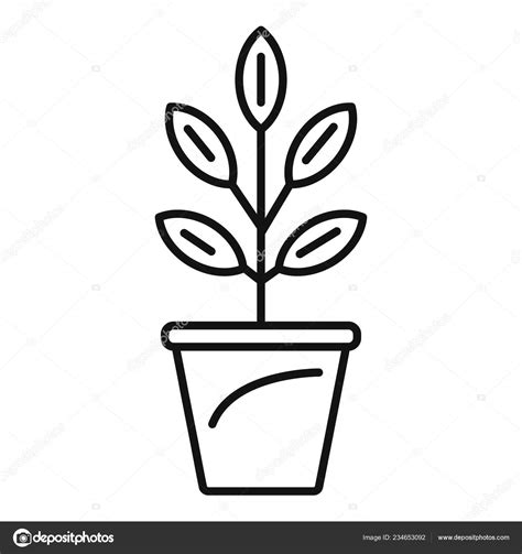 Flower Pot Outline Clipart Best Flower Site