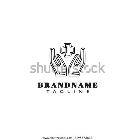 Healing Hand Logo Cartoon Icon Design Stock Vector (Royalty Free ...