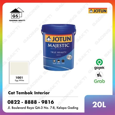 Jual Jotun Majestic True Beauty Sheen Egg White Tinting Pail