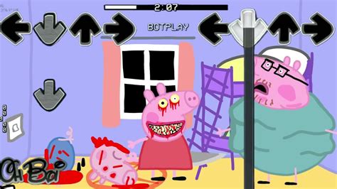 Scary Peppa Pig Exe And George Play Lights Off In Friday Night Funkin