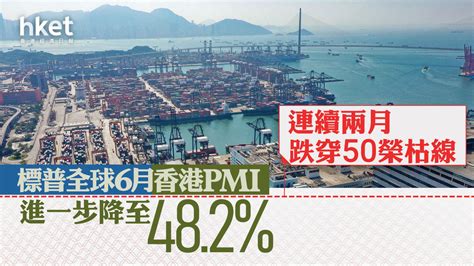 香港經濟｜標普全球6月香港pmi進一步降至482、連續兩月跌穿50榮枯線 新訂單創21個月最大跌幅 香港經濟日報 即時新聞頻道