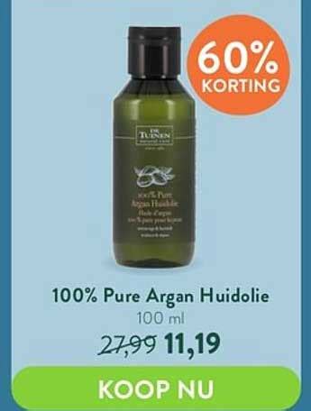 De Tuinen 100 Pure Argan Huidolie Aanbieding Bij Holland Barrett