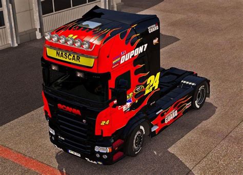 Nascar Paint Job For Scania Rjl Ets2 Mods Euro Truck Simulator 2