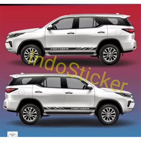 Jual Striping Stiker Mobil Toyota Fortuner Cutting Sticker Stiker