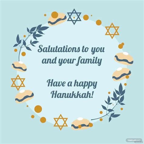 Hanukkah Greeting Card Vector in PSD, Illustrator, SVG, JPG, EPS, PNG ...