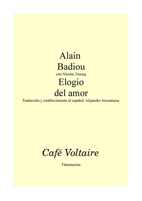 Badiou Elogio Del Amor Alain Badiou Con Nicolas Truong Elogio Del