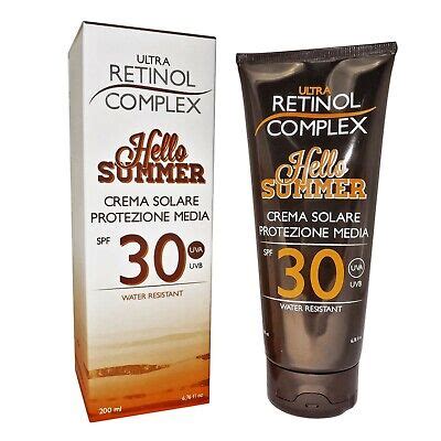 Retinol Complex Hello Summer Crema Solare Protezione Media Spf Uva