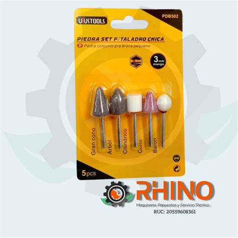 PIEDRA SET 5PCS P TALADRO CHICA UYUSTOOLS Rhino Ingenieria