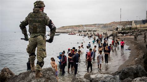 Spain Sends Troops to Ceuta After Migrant Crossings Jump - The New York