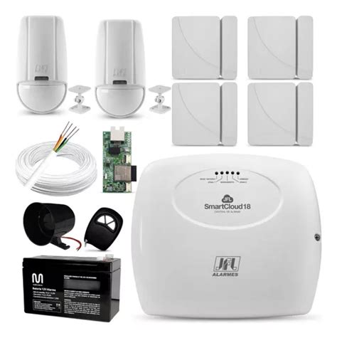 Kit Alarme Jfl Smart Cloud Sensores Parcelamento Sem Juros