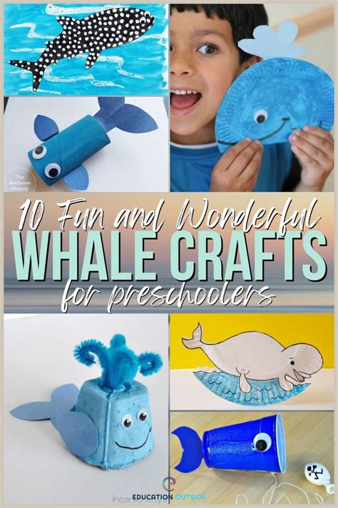 10 Fun and Wonderful Whale Crafts for Preschool - Education Outside