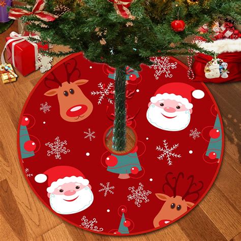 Christmas Clearance 30Inch Christmas Tree Skirt Winter Snowflake Tree ...