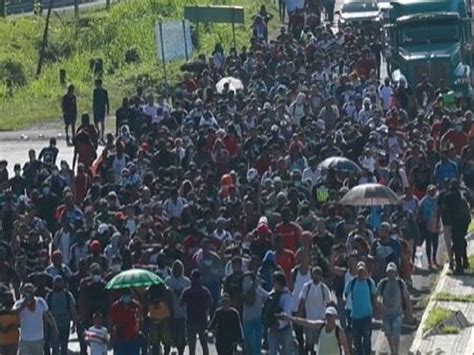 INM Y Guardia Nacional Disuelven Cuarta Caravana Migrantes Se