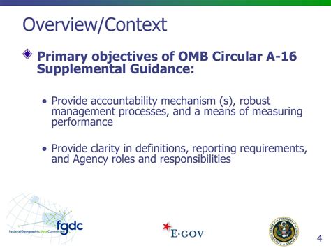 Ppt Omb Circular A 16 Supplemental Guidance Endorsed Powerpoint