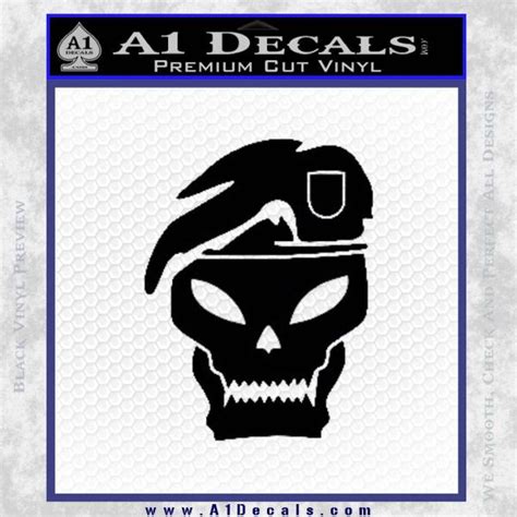 Call Of Duty Black Ops 2 Skull Beret Decal Sticker » A1 Decals