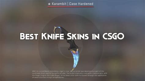 Best Knife Skins In Cs Playing History