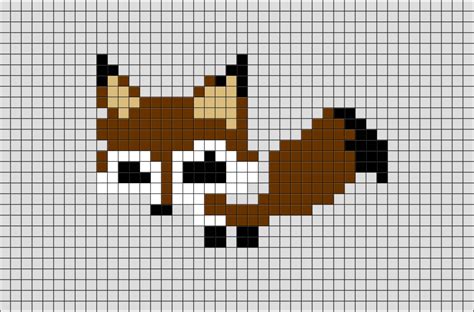 Pixel Art Grid Fox Pixel Art Grid Gallery