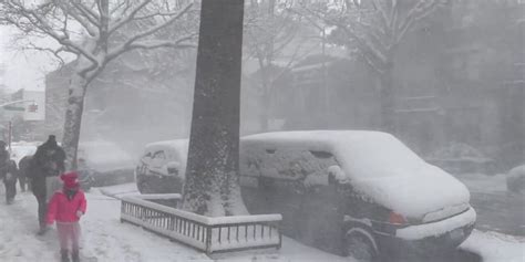 New Yorkers Wake To First Major Snow Of Winter Season Latest Weather