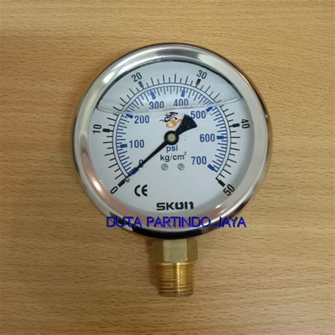 Jual Pressure Gauge Raket 2 5 Inch 70 Bar Kg Cm2 1000 Psi Merk Skon