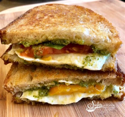 Caprese Grilled Cheese Sandwich Swirls Of Flavor