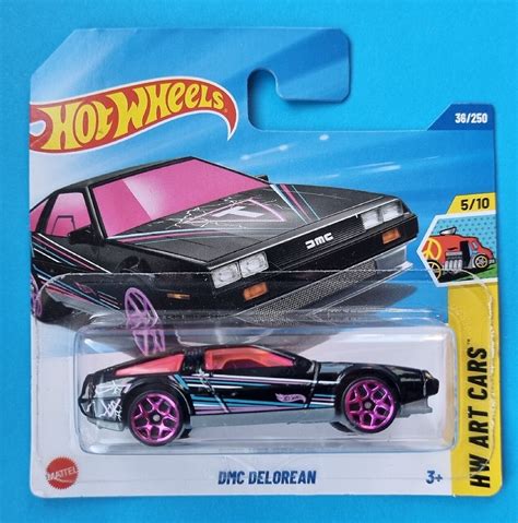 DMC Delorean HW Art Cars Hot Wheels Mattel Card Damage Big Potato NZ