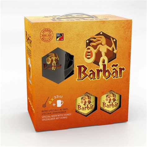 Coffret Barbar 4x33cl 1 Verre Belbiere