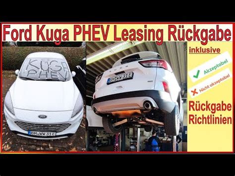 Ford Kuga Phev Leasing R Ckgabe Kfz Leasing R Ckgabe Richtlinien