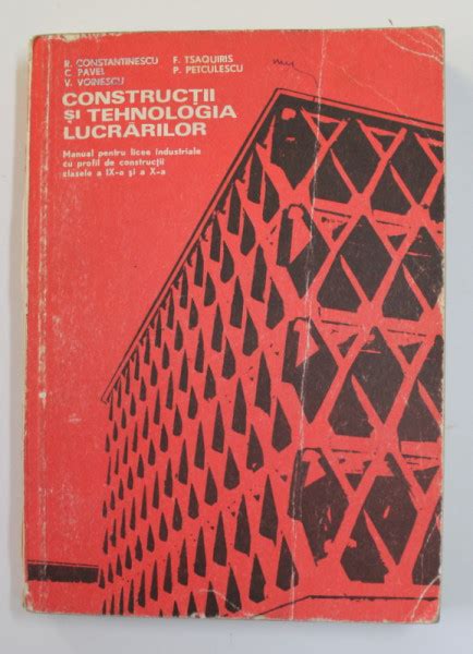 Constructii Si Tehnologia Lucrarilor De R Constantinescu P