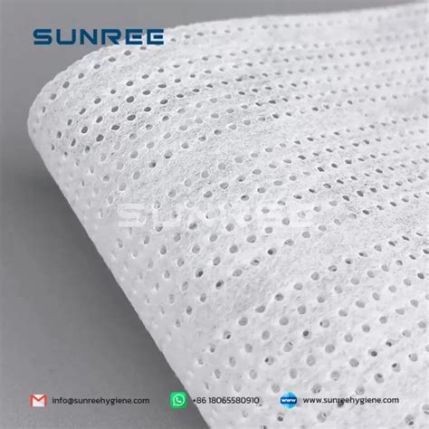 Perforated Hydrophilic Hot Air Through Bonding Non Woven Fabric SUNREE