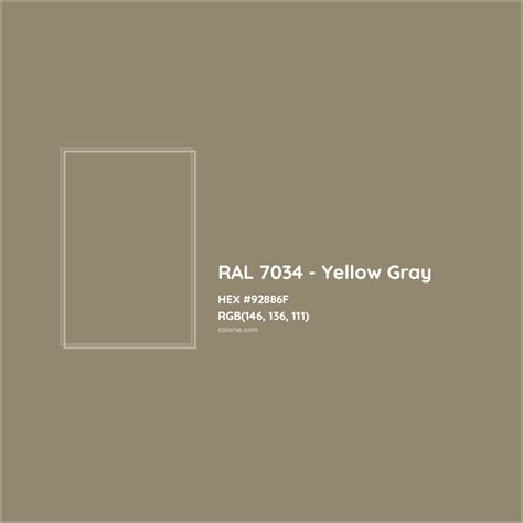 About Ral 7034 Yellow Gray Color Color Codes Similar Colors And