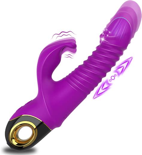 Consolador De Empuje Vibrador De Conejo De Punto G Masajeador De