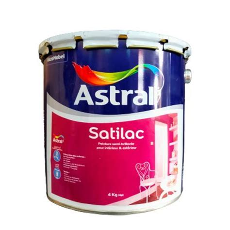 Astral Peinture Satiné à Lhuil Satilac Blanc Semi Brillante 4kg à Prix