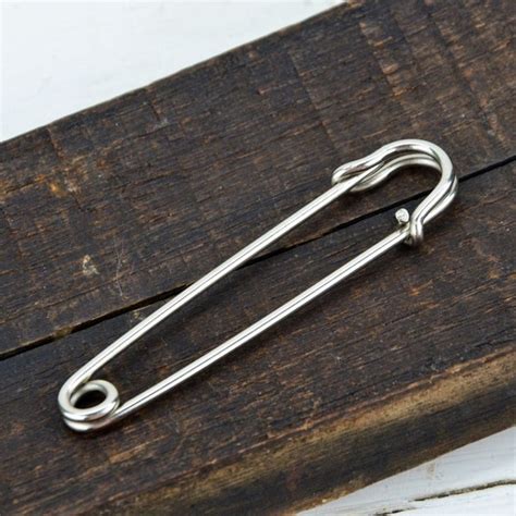 Large Brass Vintage Safety Pin Etsy