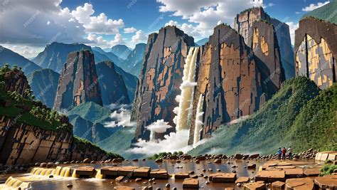 Premium AI Image | Angel Falls Venezuela