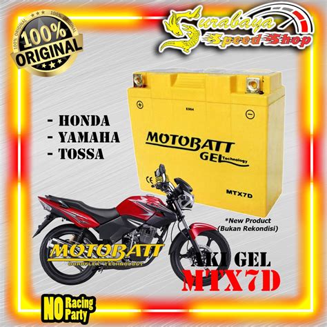 Jual Aki Motor Gel Tipe MTX7D Tiger2000 Revo Scorpio Nouvo Tossa