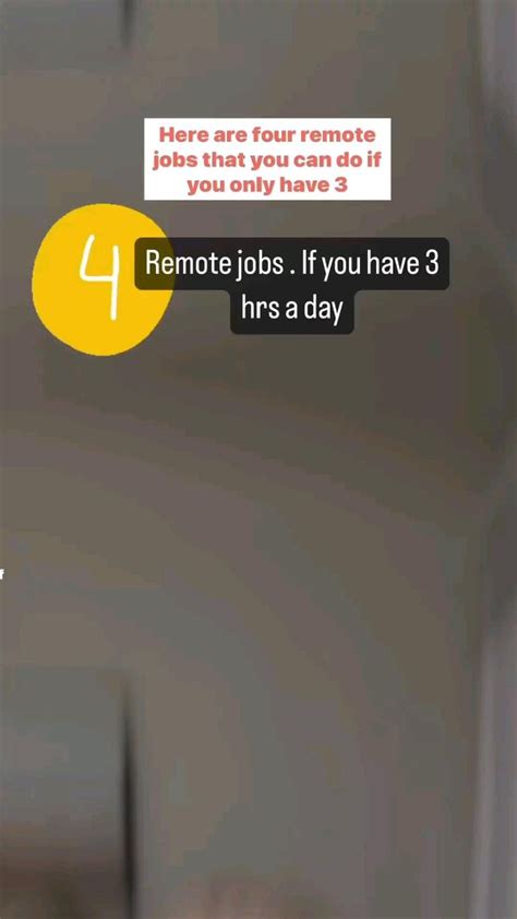 4 Remote Jobs You Can Do At Home With Less Than 3 Hours A Day Remote